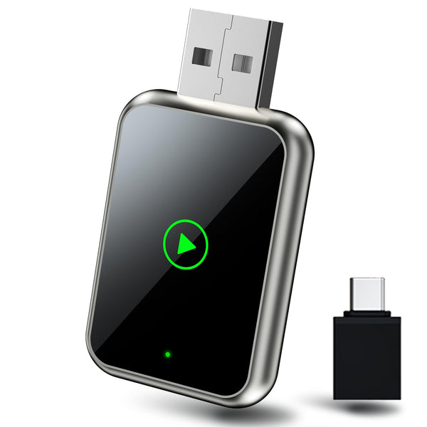 Wireless CarPlay Adapter for iPhone, Easily Upgrade Wired to Apple CarPlay Wireless Adapter, Fast Stable Connection Plug&Play Car Play Dongle for Cars from 2015+ Built-in CarPlay