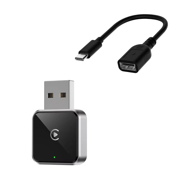 Mini 2-in-1 Convert Wired Carplay Android Auto Bluetooth Wireless Carplay Adapter Usb for for Apple iPhone