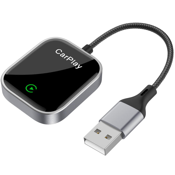 Wireless Carplay Adapter for iPhone, Convert Wired Carplay to Wireless, 2 in 1 Plug and Play Android Auto and Carplay Adapter for iOS 10 Android 11 and Above, Cars with Built-in Carplay